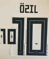 Name set Número “Özil 10”  Alemania 2018 Mundial de Rusia  Para la camiseta de local/for Home kit Dekographics