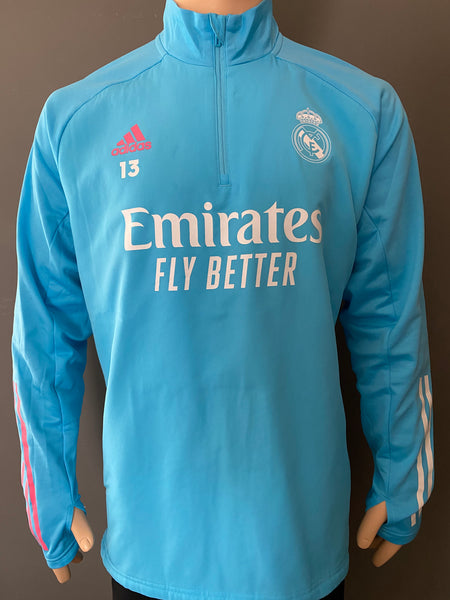 2020 2021 Real Madrid Training TP Andriy Lunin 13 Kitroom Player Issue Size L