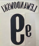 Name set Número Lewandowski 9 Selección Polonia 2020-21 Para la camiseta de local/For Home kit EURO 2020 SportingiD