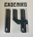 Name Set Número “Casemiro 14”  Real Madrid 2015-16 Para la camiseta de local/for Home kit SportingID