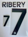 Name set Número “Ribery 7”  Selección Francia 2014 Mundial de Brasil  Para la camiseta de visita/for away kit SportingiD