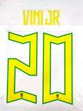 Set name de nombre y número Brasil 2022 Vini Jr. Visita(away) RTV