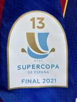 Jersey Barcelona 2020-21 Supercopa Final MDT Final Messi Versión Jugador utileria shirt player issue kitroom printed tag