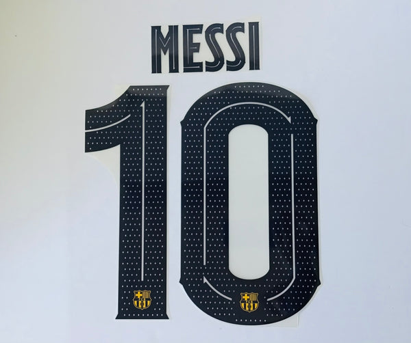 Name Set Número Messi 10 FC Barcelona 2019-21 Fourth kit/Cuarta equipación (Senyera) Champions League/Copa del Rey Avery Dennison Player Issue