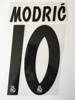 Name Set Número  Modrić 10 Real Madrid 2018-19 Para la camiseta de Local/for Home kit Champions League Copa del Rey SportingiD