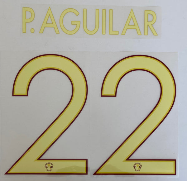 Name set Número P. Aguilar 22 Club América 2016-17 Edición especial Centenario del club Para la camiseta de visita/for away kit SportingiD
