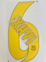 Name set Número Xavi 6 FC Barcelona 2012-14 For Home kit/Para la camiseta de local Sipesa Player Issue