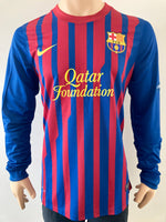 Jersey Barcelona 2011 - 12 Home Long Sleeve Player Issue Pique Champions League