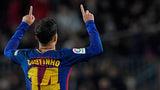 2017 2018 Barcelona Name Set Kit Coutinho 14 For home Avery Dennison Player Issue