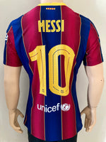 Jersey Barcelona 2020-21 Supercopa Final MDT Final Messi Versión Jugador utileria shirt player issue kitroom printed tag