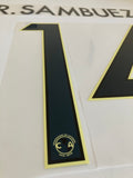 Name set Número R. Sambueza 14 Club América 2016-17 Edición especial Centenario del club Para la camiseta de local/for Home kit SportingiD
