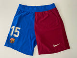 Short Barcelona 2021 2022 Lenglet 15 local versión jugador utileria version La Liga DriFit ADV Home player issue kitroom