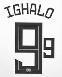 Name set Número “Ighalo 9” Selección Nigeria 2021-22 Copa Africana  Para la camiseta de local/for home kit SportingiD
