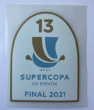Parche Oficial Final Supercopa de España 2021 FC Barcelona Player Issue TextPrint