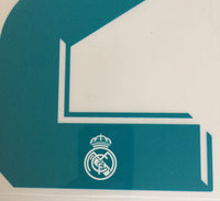 Name Set Número Asensio 20 Real Madrid 2017-18 Para la camiseta de Local  Home kit Sporting iD player issue
