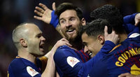 Set Oficial Final Copa del Rey 2018 Sevilla Vs Barcelona Player Issue TextPrint
