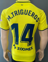 2022 2023 Villarreal CF Home Manu Trigueros 14 Kitroom Player Issue Size M