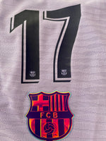 2021-22 Barcelona FC Short Away Luuk De Jong 17 Player Issue Kitroom Size L