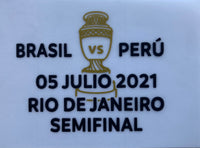 MDT Match Detail Oficial Copa América 2021 Brasil Vs Perú Kitroom Player Issue