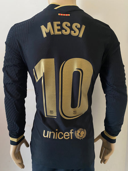Jersey Nike FC Barcelona 2020 21 Away Visita Vaporknit Long sleeve Messi Kitroom Player Issue