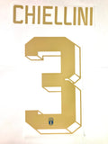 Name set Número Chiellini 3 Selección Italia 2022 Para la camiseta de local/For home kit Stilscreen