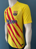 Jersey Barcelona 2021-22 Senyera 4ta Champions League Ansu Fati 10 nike DriFit Adv versión jugador utileria player issue kitroom