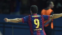 Name set Número Suárez 9 FC Barcelona 2014-15 For home kit/Para la camiseta de local Sipesa Player Issue