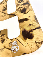 2022-2023 Benzema Home Special Golden Ball Name Set Special Edition Avery Dennison