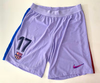 Short Barcelona 2021 - 22 Away Liga Versión Kit Player Issue Kitroom Liga Dri-Fit ADV