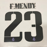 2022-2023 Real Madrid CF Home Name Set and Number Ferland Mendy Player Issue Champions and Cup Avery Dennison