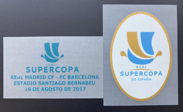 Set Oficial Final Supercopa de España 2017 Real Madrid Vs FC Barcelona Partido de Vuelta Santiago Bernabéu TextPrint