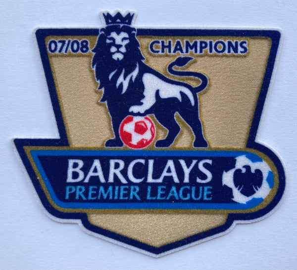 Set de parches Barclays Premier League Champions 2007-08 Manchester United Lextra SportingiD Player Issue