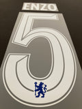 Name set Número Enzo Fernández 5 Chelsea FC 2022-23 Para la camiseta de local/For home kit FA Cup/UCL SportingiD