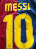 2008-2009 FC Barcelona Home Messi 10 Shirt Liga Pre Owned Size S