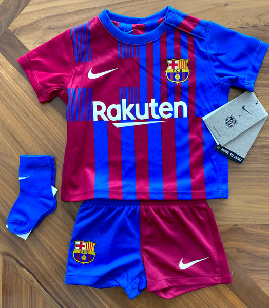 Conjunto para beb s Nike FC Barcelona 2021 22 Local Home Baby