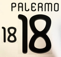Name set Número Palermo 18 Selección Argentina Para la camiseta de local WC Sudáfrica 2010 Dekographics