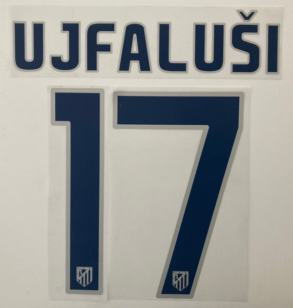 Name set Número Ujfalusi 17 Atlético de Madrid 2009-10 For home kit/Para la camiseta de local Sipesa