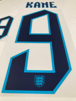 Name set Número Harry Kane 9 Selección Inglaterra 2022 Qatar WC Para la camiseta de local/For home kit SportingiD