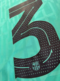 Jersey Nike FC Barcelona 2019-20 Tercera/Third kit Piqué UCL Vaporknit Player Issue