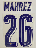 Name Set Número “Mahrez 26”  Leicester City 2016-17 Para la camiseta de visita/for away kit Versión Champions League/Copa SportingiD