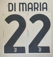 Nombre y número Juventus 22-23 Local Ángel Di María Serie A Player issue Name set Home kit