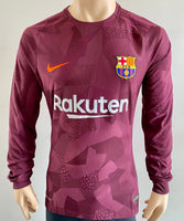 Jersey Barcelona Dembele 2017 2018 versión jugador utileria manga larga tercera equipación nike Aeroswift Player Issue kitroom long sleeve third shirt