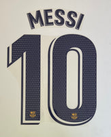 Name set Número Messi 10 FC Barcelona 2019-21 Fourth kit/Cuarta equipación (Senyera) La Liga Avery Dennison Player Issue