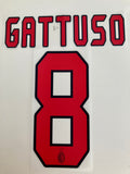 Set name and number Genaro Gattuso AC Milan 2004-2007 Home Player Issue Stilscreen