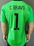 2020 Chile National Team Goalkeeper C. BRAVO 1 Kitroom Player Issue BNWT Size L (fit)