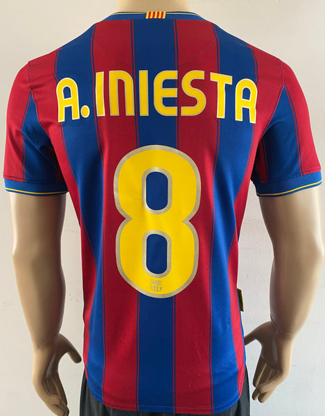 Jersey Nike FC Barcelona 2009-10 Local/Home Sextete Iniesta Nike Fit