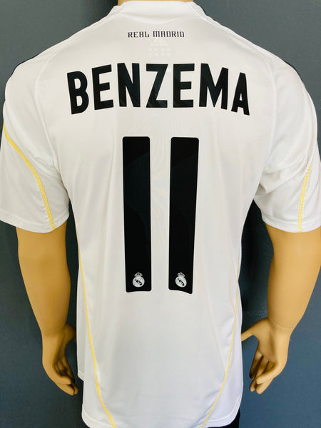 2009-2010 Real Madrid Home Shirt Benzema LFP Perfect Conditions Size L