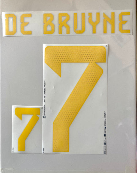 Set name nombre y numero Belgica (Belgium) Local (Home) De Bruyne DekoGraphics