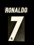 2016-2017 Ronaldo Real Madrid Name Set and Number Sporting ID Player Issue Champions Liga