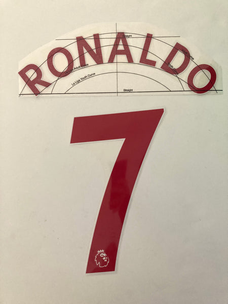 Name set Cristiano Ronaldo 7 Manchester United 2021 2022 visita Premier League Away